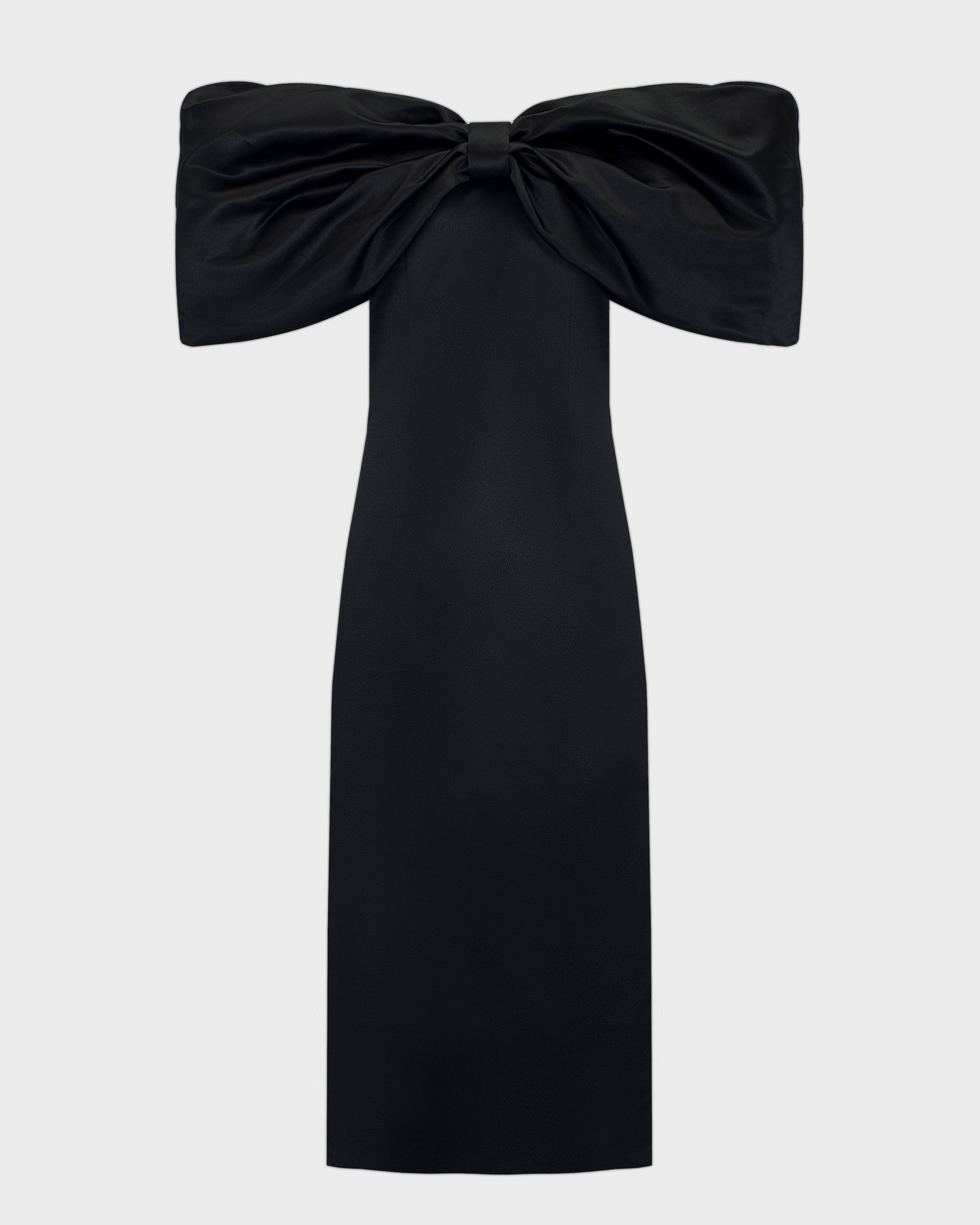 Сукня Pearl midi у чорному кольорі
