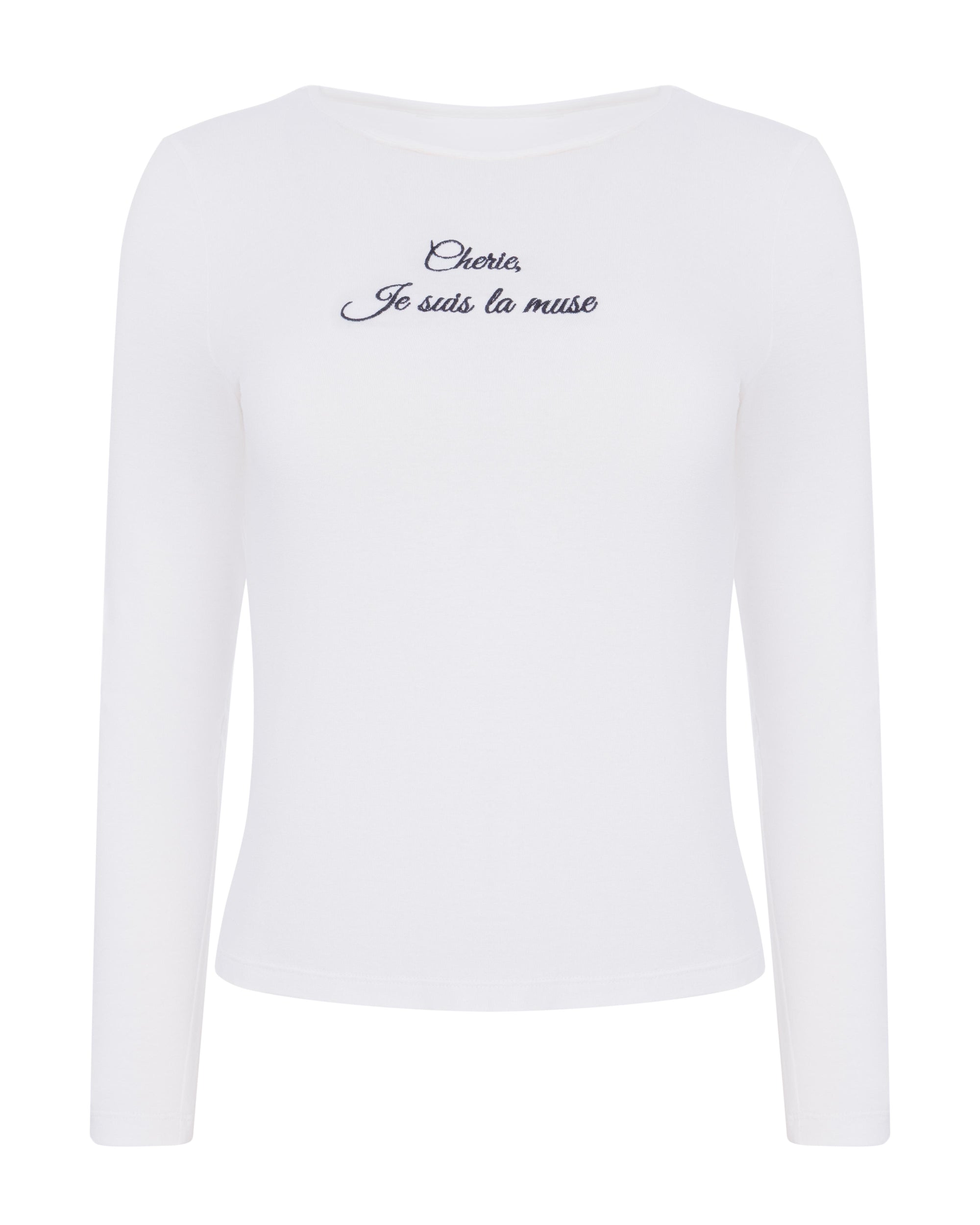 Лонгслів «Chérie, je suis la muse»